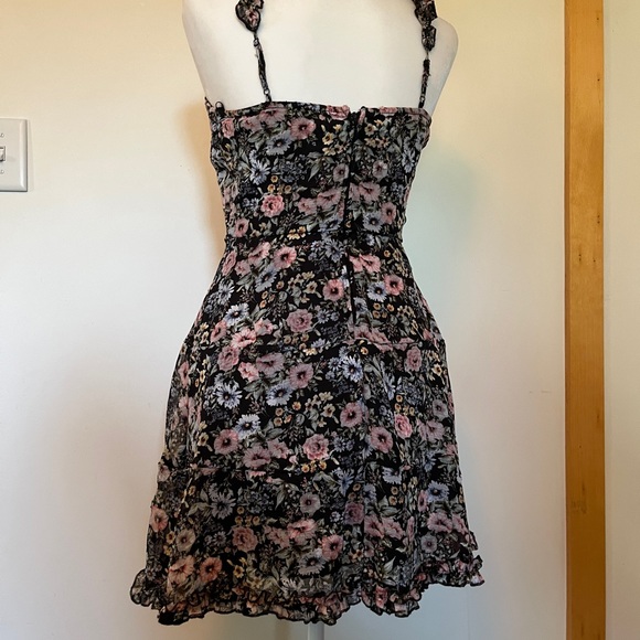 Black Floral Sundress - Picture 3 of 3